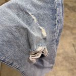 EXPRESS  super high rise distressed ripped mom jean Photo 5