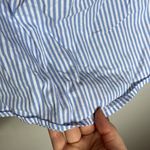 Lulumari floral embroidered cold shoulder striped babydoll top size S Photo 8