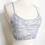 Alphalete Womens Gray and White Camo Criss Cross Back Sports Bra M Photo 1