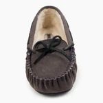 Minnetonka Women's Gray Cally Moccasin Suede Slippers Slides Shoes Photo 4