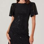 ASTR the label Sequin Flutter Sleeve Mini Dress DAMAGED! Sz M Photo 0