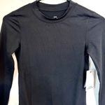 Good American NWT  Black Stretch Jersey Crewneck Bodysuit - Size 2 (Medium) Photo 4