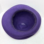 Lancaster Wool Elegant Purple Women's Hat with‎ Bow and Netting Photo 4
