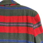 Vintage Casual Corner Women's Retro Holiday Striped Blazer Wool Blend Winter 10 Red Photo 5
