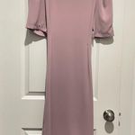 Puff sleeve french style elegant midi dress Size L Photo 0