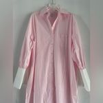 Helsa  Oversized Shirt Dress in pink XXS Photo 4