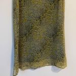 Robbie Bee Vintage 100% Silk Midi Dress Brown Animal Print Sleeveless Size 10 Photo 3