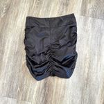 Papaya black ruched fitted skirt Photo 1