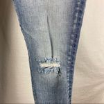 Silver Jeans Silver Blue Embroidered Floral Izzy Skinny Ankle Jeans 27 Photo 7