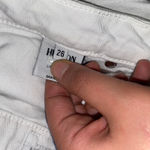 Hudson  White Wash Denim Hampton Cuffed Jean Shorts Women's Size 26 Photo 6