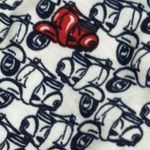 Rewind Size XS One Shoulder Romper Lace Trim Ruched Waist Denim Shorts Photo 4