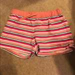 The North Face Women’s  pink stripe sport shorts Photo 0
