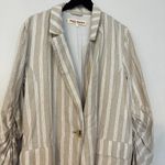 Free People  Fern Blazer in Dusty Beige Size Large Photo 5