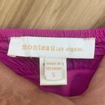 Monteau  Puff Sleeve Front Slit Sheath Dress Hot Pink Fuchsia Women's Size‎ Small Photo 1