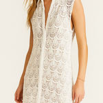The Laundry Room  California Crochet Lace Sleeveless Midi Swim Cover-Up Dress Photo 0