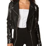 superdown Colette cropped moto jacket Photo 1