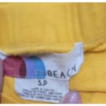 Free People Beach Women Shorts Small Yellow Knit Pull On Boho Photo 2