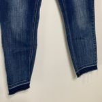 Maurice's Dark Wash Mid-Rise Cropped Raw Hem Jeans Size L Photo 2