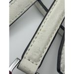 Michael Kors White Leather Crossbody/shoulder Bag Replacement Strap-silver Photo 4