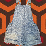 MINKPINK NWT  x M|PD Paisley Distressed Fray Rodeo Mini Overalls Photo 0
