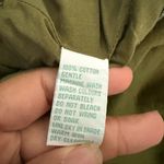 IPSA Anthropologie Olive Green embroidered lined Skirt Size 12 Photo 6