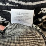 Romeo + Juliet Couture Black White Damask Intarsia Knit Drop Waist Dress Sz M Photo 12