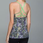Lululemon Dancing Warrior Tank Floral Sport Multicolor Pistachio Size 4 Photo 2