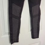 Alo Yoga  Size Medium Low Waist Grey Moto Legging Athletic Textured Mesh Pant Photo 8