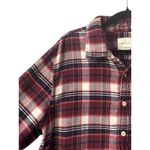 American Eagle Flannel Shirt Womens L Red Plaid Soft Rustic Cabin Core Hiking‎ Size L Photo 11