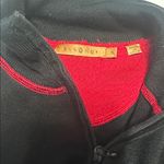 Essendi Black and Red Women's sSilk Blend Quarter Zip Top Photo 4