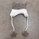 Leader LOGA Original Vintage Wolf Beanie Hat Y2K White Grey Brown Unisex Large Photo 3