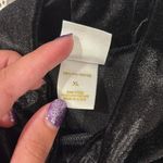 Vintage Velvet Mock Neck Top Black Size XL Photo 3