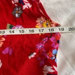 BeachLunchLounge  Red Floral Dress M Photo 3
