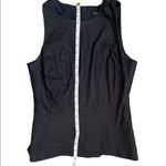 Banana Republic Dark Blue Denim Sleeveless Zip Back Tank Top Size 0 Photo 5