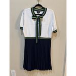 Kate Spade ‎ Bow Neck Pleated Sweater Dress Pleated Preppy Tennis Size XL Photo 1