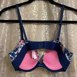 PINK - Victoria's Secret  blue tie dye wear everywhere push up bra, size 34B Photo 3