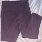 Athleta  stirrup leggings - dark purple HR eggplant color dance pants Photo 4