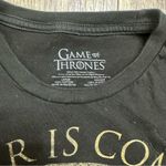 Game of Thrones “Winter is Coming” Black Tee, Women’s Large Photo 2
