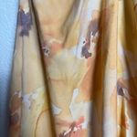 Significant Other Libby Cream Floral Plunge Neck Sleeveless Slip Maxi Dress Sz 8 Orange Photo 15