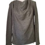 COS gray wool long sleeve cowlneck top size 4 Photo 1