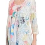 Ali Miles Burnout Printed 3/4 Sleeve Hi Photo 0