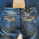 Miss Me  Designer Jeans Bootcut Beaded Rhinestone Flap Pocket Photo 2