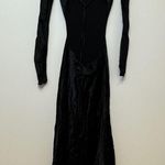 Bec & Bridge NEW  Ren Long Sleeve Midi Dress in Black Size 6 Open Back Satin Photo 5