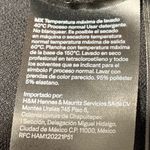 H&M Black Short Sleeve Blouse Women’s Size S Boat Neck Stretchy Polyester Top Photo 6