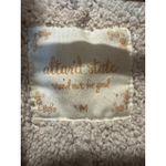 Altar'd State  Cream Sherpa Pullover Quarter Zip Mock Neck Sweater Medium Photo 3