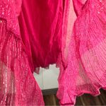 Raga  Size S Zella Lurex Maxi Skirt NWT Boho Indie Pink Silver Metallic Feminine Photo 9