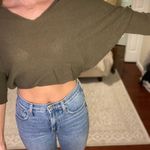 Metropark Green Crop Sweater Photo 1