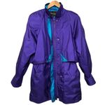 Vintage jacket 90s Purple Blue Winter Snow / Ski Jacket swishy bold street wear Size XS Photo 1