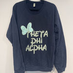 Theta‎ Phi Alpha Sorority Disney castle sweatshirt Blue Size L Photo 0