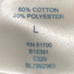 Blair daisy short sleeve crewneck blue white yellow soft tee T-shirt top size L Photo 4